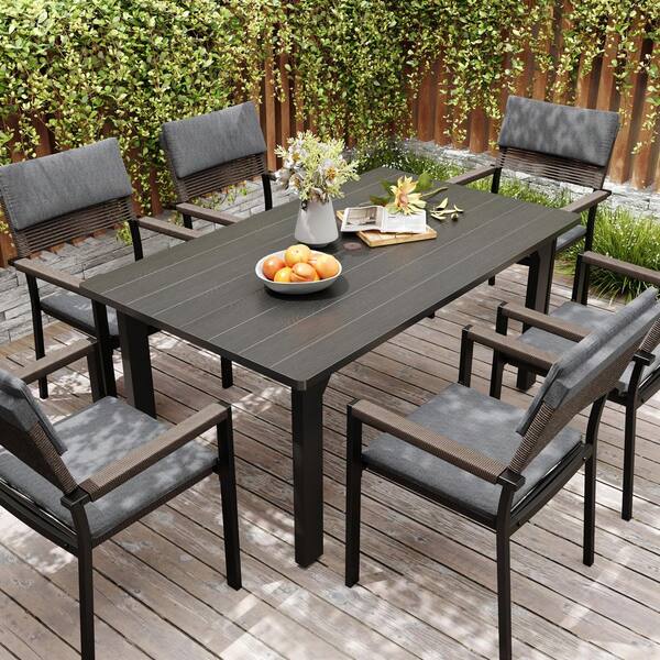 ダイニングテーブル Terrace dining table 12*60 Sunshine Valley Outdoor Table Square Outdoor Dining Table 60-in W