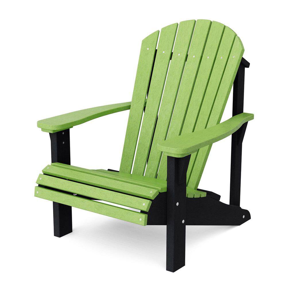 Heritage Lime Green and Black HDPE Plastic Outdoor Sunrise Adirondack Chair price history on PriceWatchPro