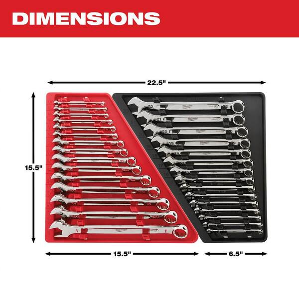 Milwaukee - Combination SAE Wrench Mechanics Tool Set and Hook and Pick Set (19-Piece)