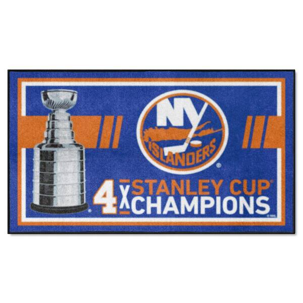 FANMATS New York Islanders Blue Dynasty 3 ft. x 5 ft. Plush Area Rug