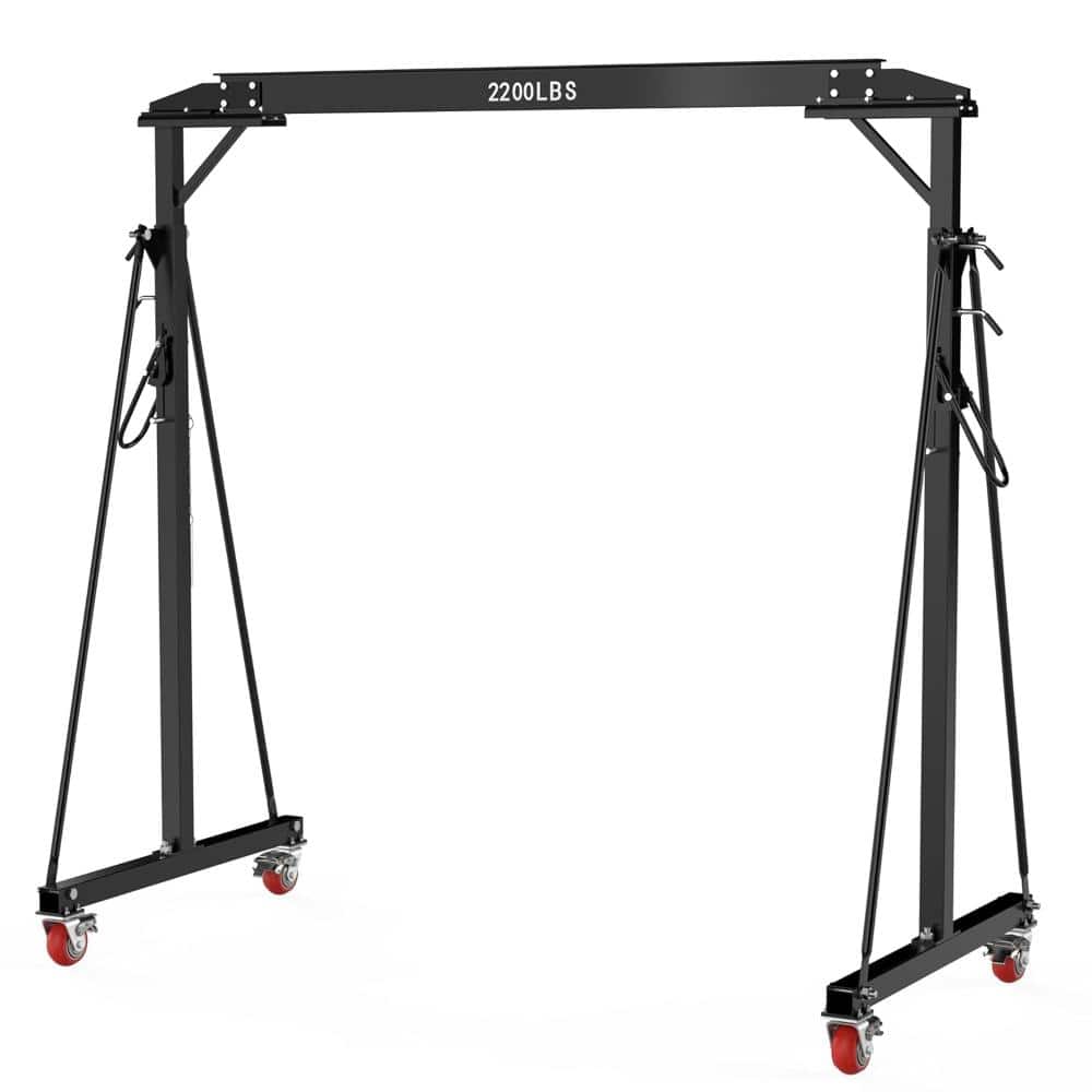 "Adjustable Gantry Crane, 1 Ton/2200 LBS Capacity, Portable Gantry Crane Height Adjustable 97"" to 141"" with 12 Positions" price history on PriceWatchPro
