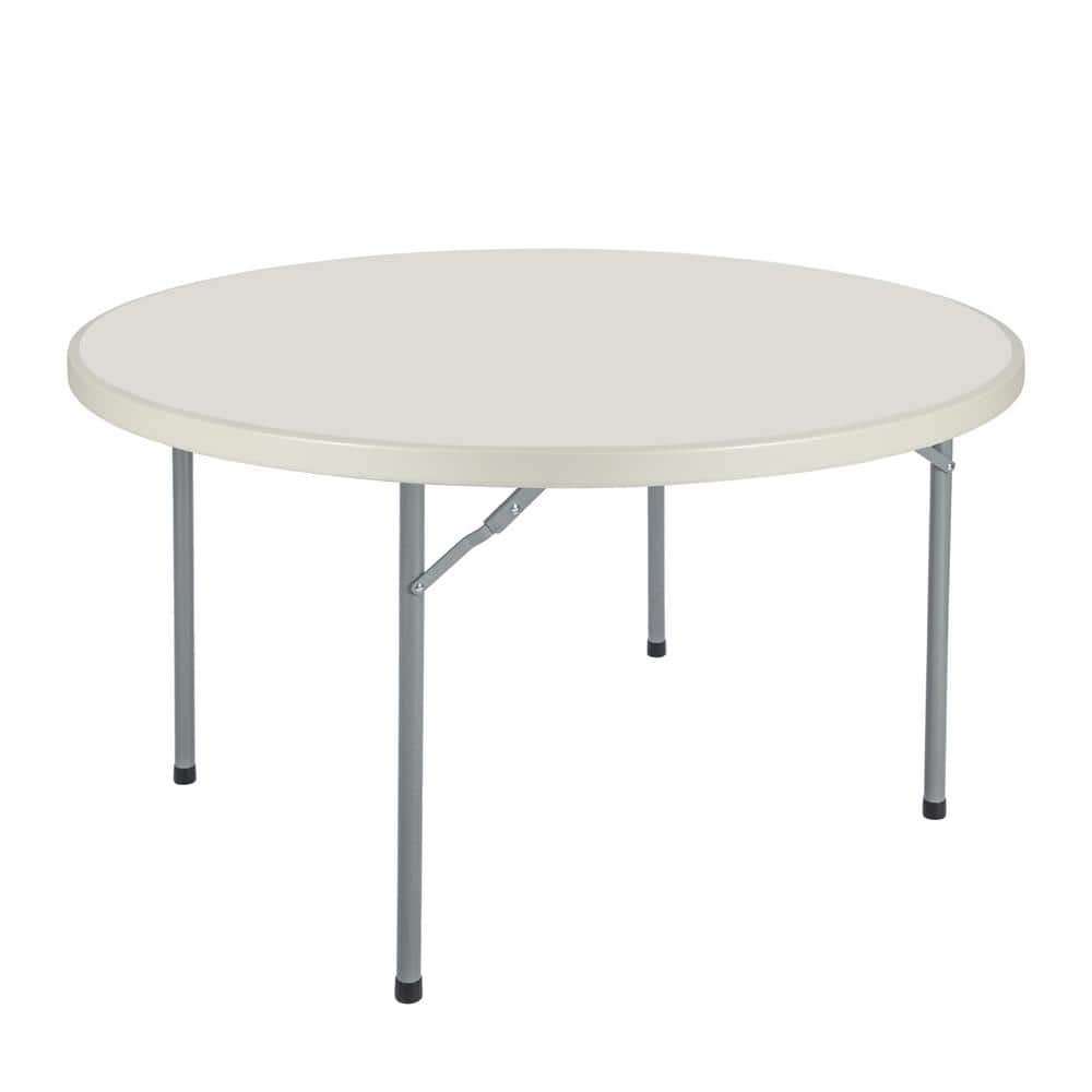 Baldwin 48 in. Round Folding Banquet Table, Plastic Top, Metal Frame, Speckled Grey price history on PriceWatchPro