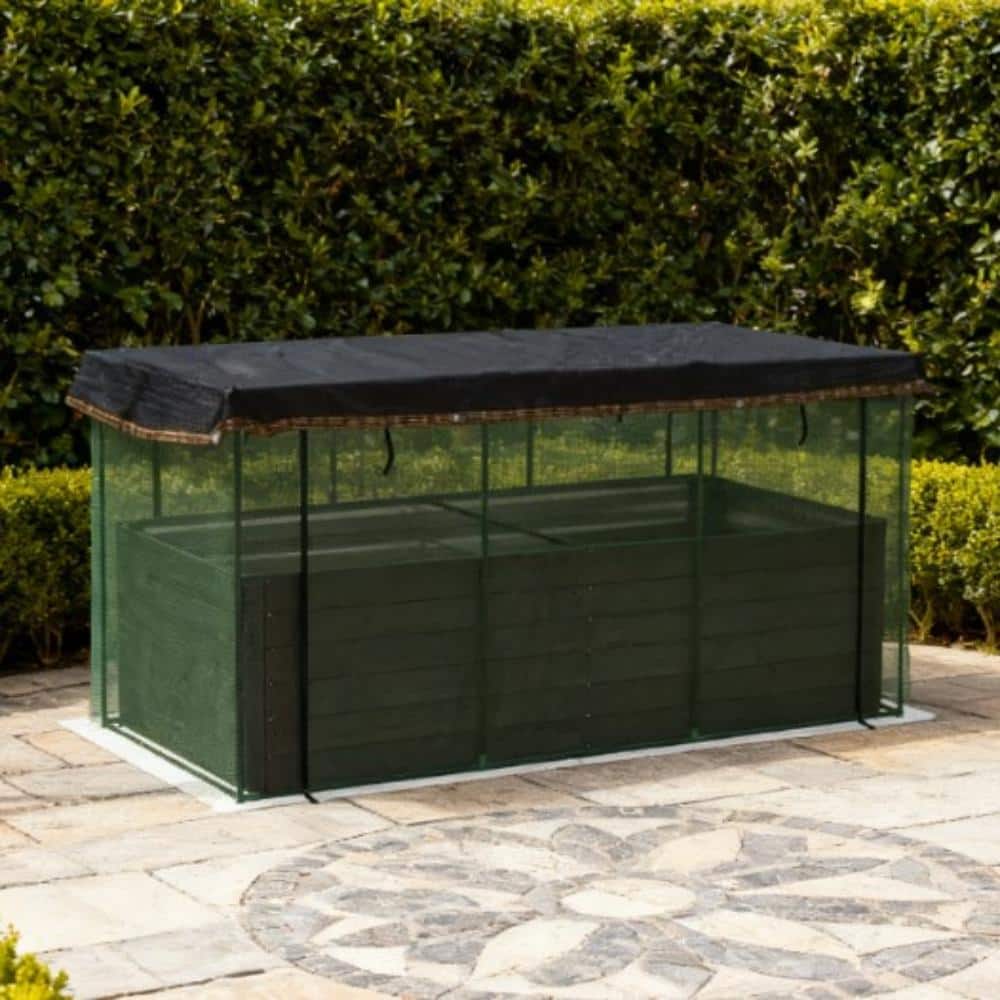Raised Garden Bed,Galvanized Steel Planter Box with Crop Cage and Shade Cloth price history on PriceWatchPro