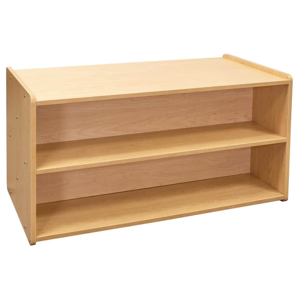 46 in. W x 23.5 in. H, 2-Level Laminate Toddler Double Sided Storage Shelf,