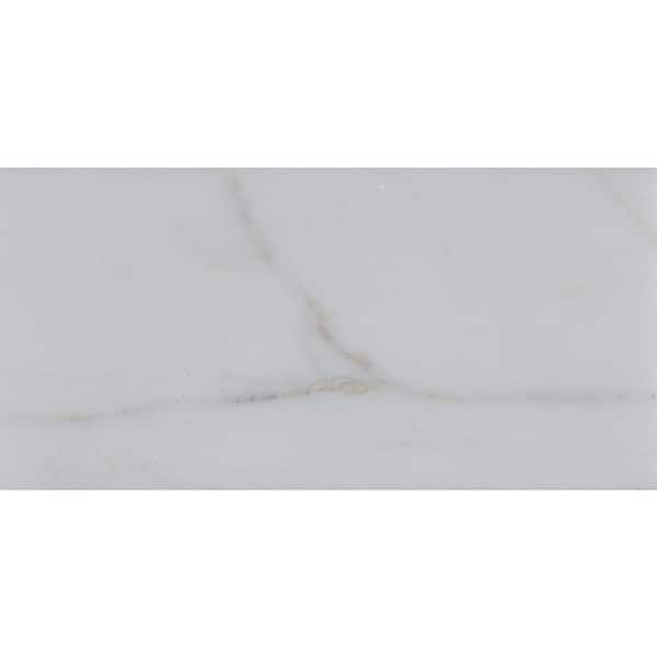MSI Calacatta Gold 3 in. x 6 in. Polished Marble Floor and Wall Tile (5 sq. ft. / case)
