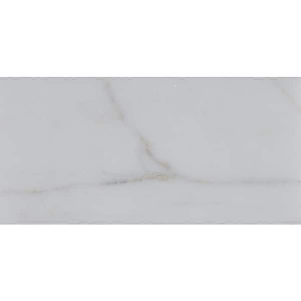 MSI Take Home Tile Sample - Calacatta Gold 4 in. x 4 in. Polished Marble Floor and Wall Tile