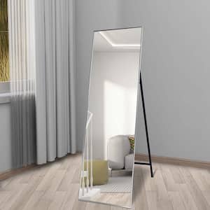 65 in. H x 22 in. W Silver Full Length Mirror Standing with Aluminum Frame for Dressing, Living Room, Entryway or Dorm