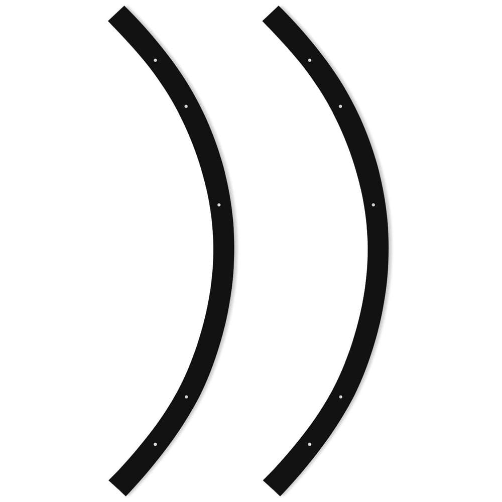 2FT H-Type Curved Track Light Rail, Compatible with Standard 120V Single Circuit 3-Wire H-Track Systems, Black 2 Pack price history on PriceWatchPro