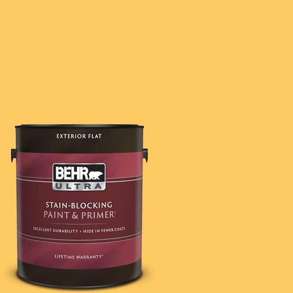BEHR ULTRA 1 gal. #P260-6 Smiley Face Flat Exterior Paint & Primer