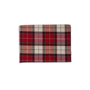70 in. Round Red Comfy Plaid 95% Cotton 5% Lure x  Tablecloth