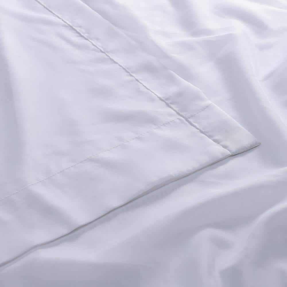 White Sheer Double Layered Polyester Window Panel