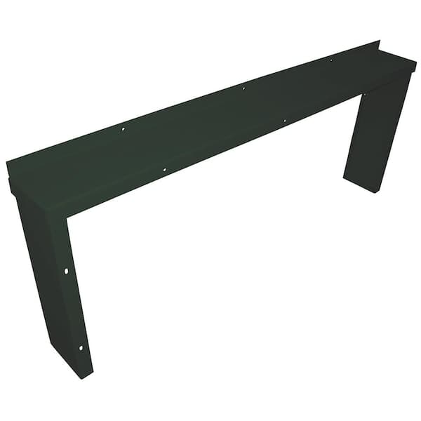Bilco Classic Series 55 in. x 6 in. x 22 in. Hunter Green Powder Coated Steel Cellar Door Extension for SZ CGPC6 Green