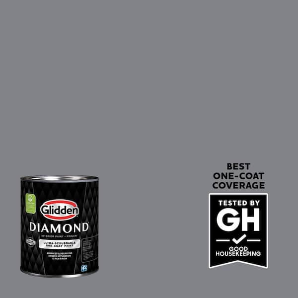 Glidden Diamond 1 qt. #PPG1013-5 Victorian Pewter Eggshell Interior Paint with Primer