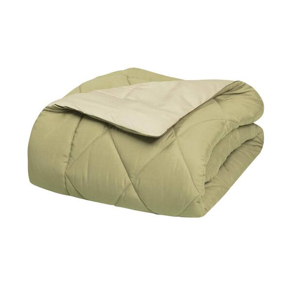 Elegant Comfort 2Piece Sage/Cream Twin XL Comforter Set CMFTWSAG/CR The Home Depot