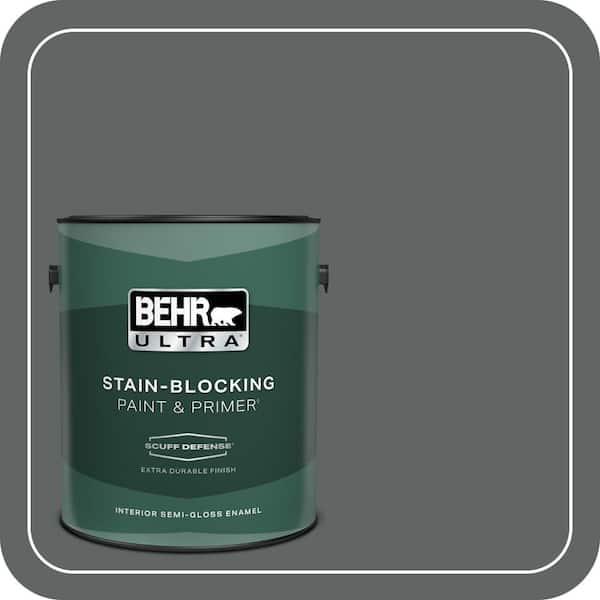 BEHR ULTRA 1 gal. Home Decorators Collection #HDC-MD-28 Cordite Extra Durable Semi-Gloss Enamel Interior Paint & Primer