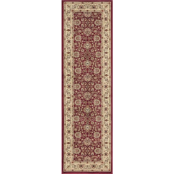 Concord Global Trading Ankara Mahal Red 2 ft. x 7 ft. Runner Rug