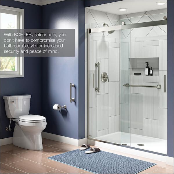 Arsdale 9 in. Grab Bar in Vibrant Brushed Nickel