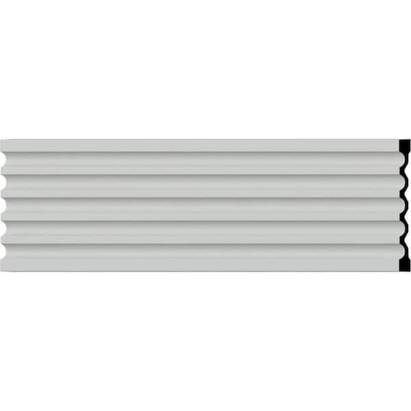Ekena Millwork SAMPLE - 12-5/8 in. W x 12 in. x 1-1/8 in. Urethane Fluted Casing