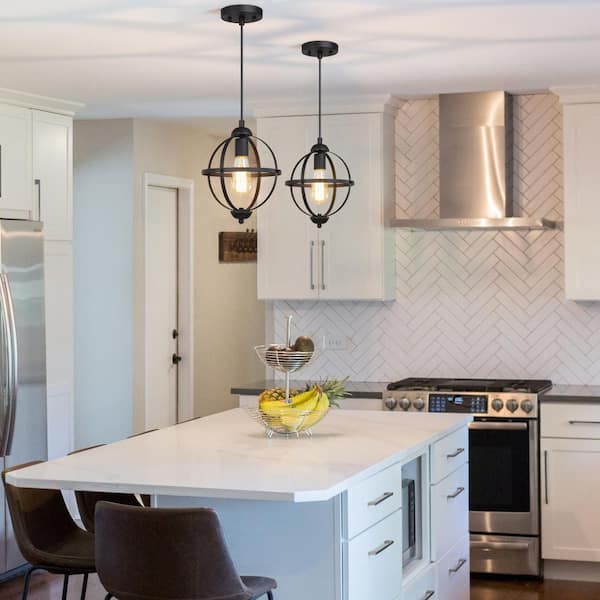 geometric kitchen island lighting