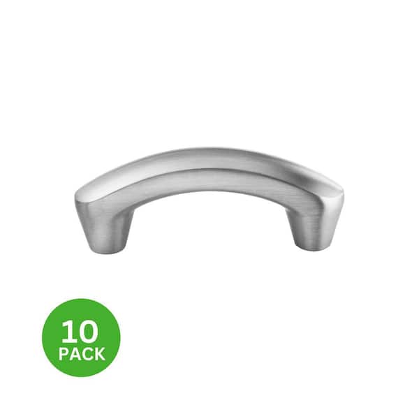 10-Pack Selma 2 in. (51 mm) Center-to-Center Modern Satin Nickel Arched Drawer Pull