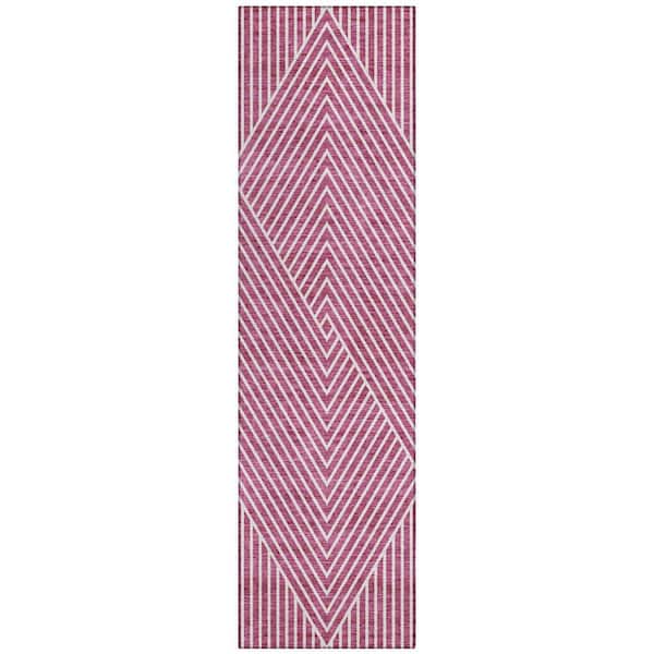 Chantille Machine Washable Indoor/Outdoor Abstract ACN937 Blush 2 ft. 3 in. x 7 ft. 6 in. Area Rug