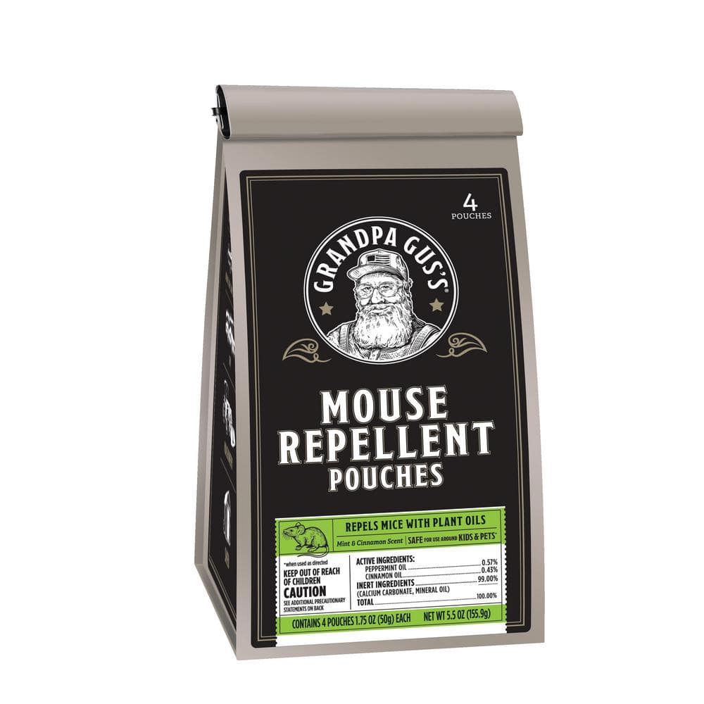 GRANDPA GUS'S Mouse Repellent Pouches - 4PK GPR-4-15 - The Home Depot