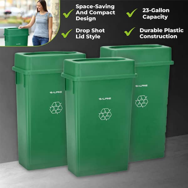 Outdoor 240L Garbage Bin Green Recycle Plastic Trash Bin Wheeled Trash Can  with Lid - China Trash Can and Smart Garbage Can price