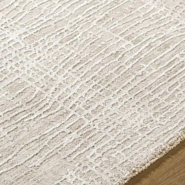 Gakko GKK-2308 7 ft. x 102 in. Machine Woven Rug, White