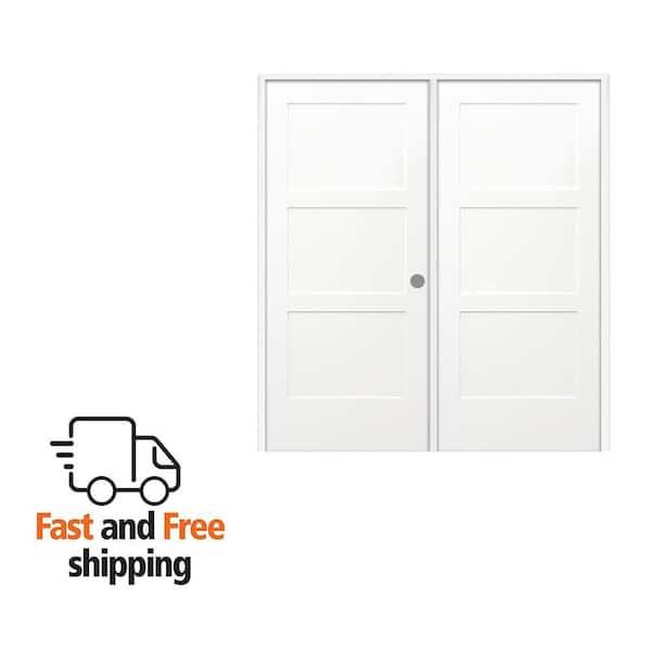 MMI DOOR 60 in. x 80 in. Smooth Craftsman Both Active Solid Core
