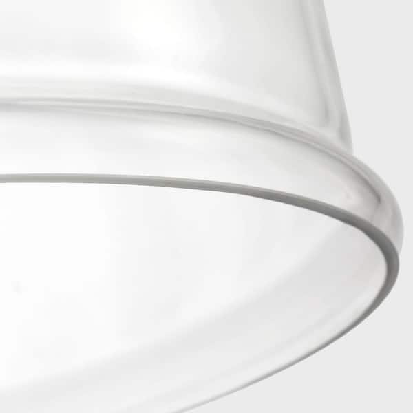 Generation Lighting - Anders Large 1-Light Midnight Black Pendant Light with Clear Glass Shade