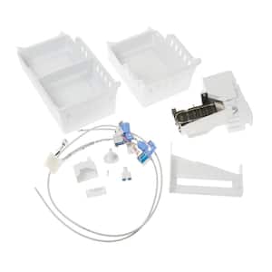 3 lbs. Optional Second Ice Maker Kit in White for GE Bottom Freezers