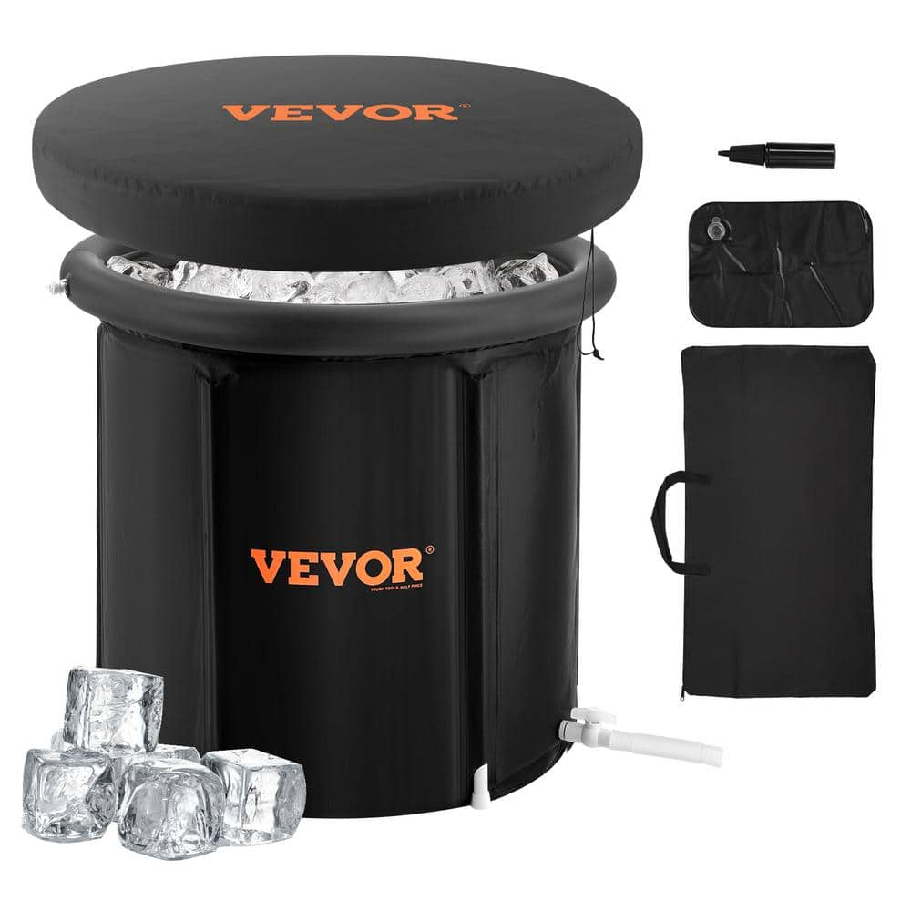 VEVOR 1-Jet Ice Bath Tub Cold Water Therapy Plunge Tub for Athletes Portable Outdoor Ice Barrel Plunge Pool 1-Person Occupancy