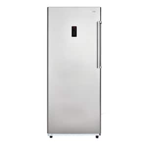 14 cu.ft. 28 in. Stainless Convertible Garage Freezer- Specialty Refrigerator Upright Frost Free in Stainless Steel