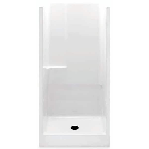 Aquatic Remodeline 36 in. x 36 in. x 72 in. Gelcoat 2-Piece Shower ...