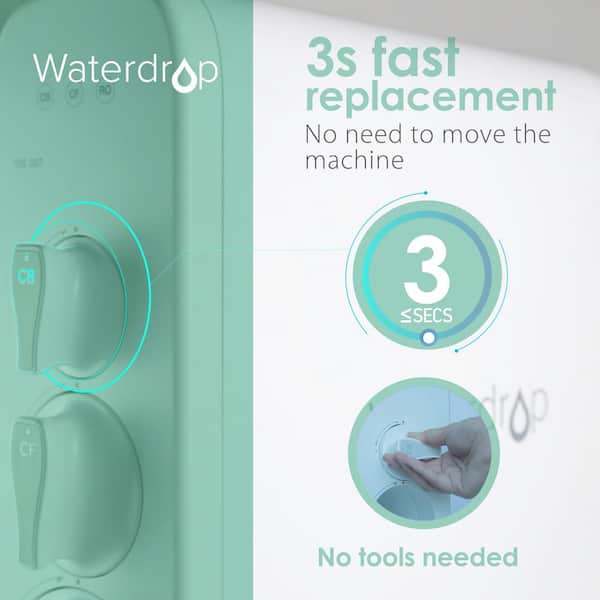 Waterdrop Waterdrop WD-G3-N2RO Replacement Filter Reverse Osmosis Under  Sink Replacement Filter in the Replacement Water Filters & Cartridges  department at