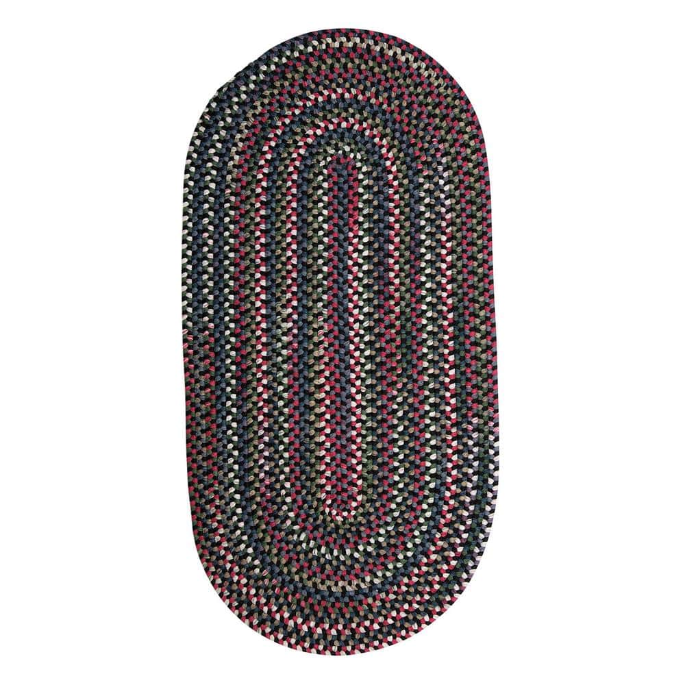 Chestnut Knoll Black Satin 2 ft. x 12 ft. Runner Indoor Area Rug