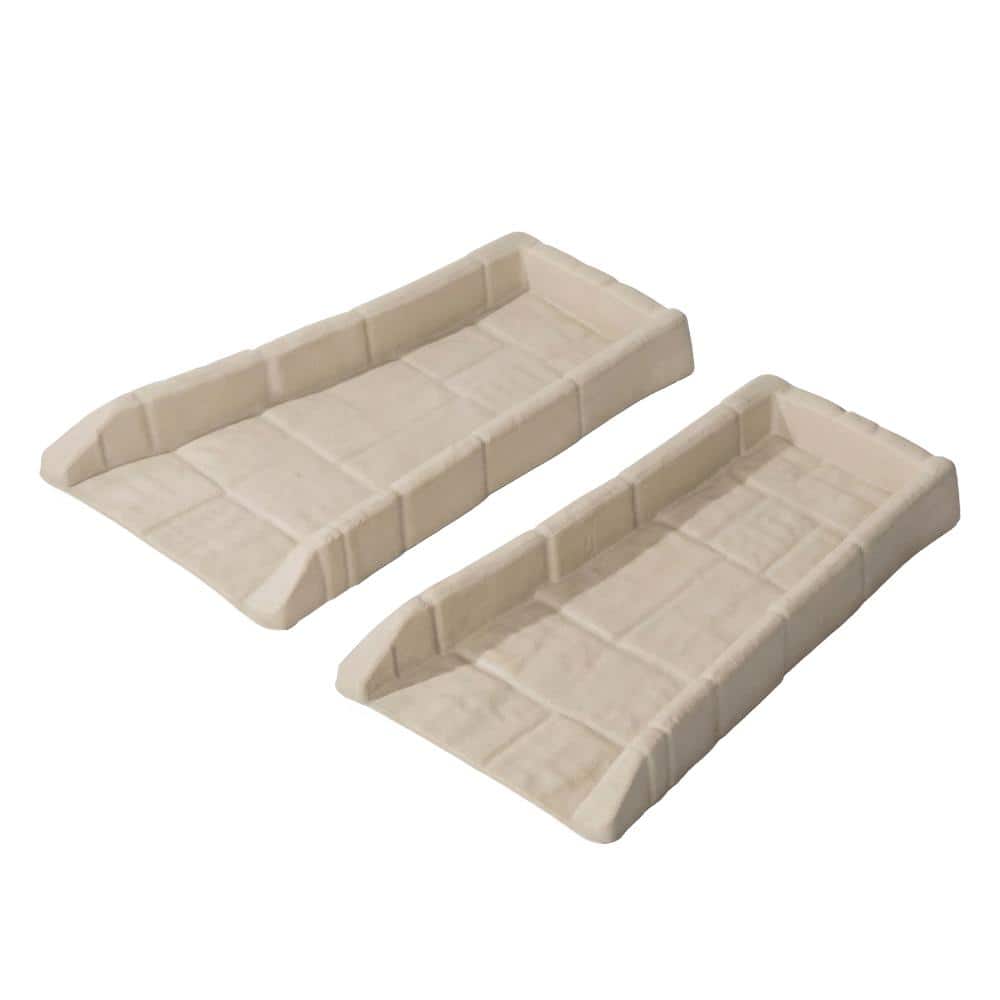 Gutter Downspout Splash Guard Drain Tray Rainwater Runoff Diverter Channel for Foundation Drainage, Set of 2 price history on PriceWatchPro