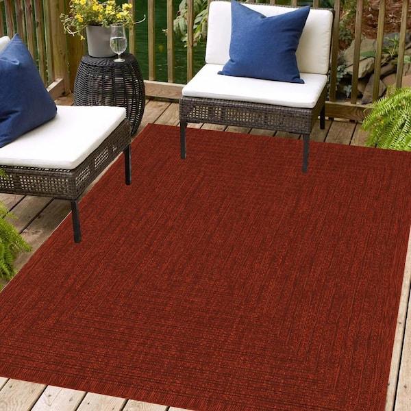 Viola Red 4 ft. x 6 ft. Indoor/Outdoor Area Rug