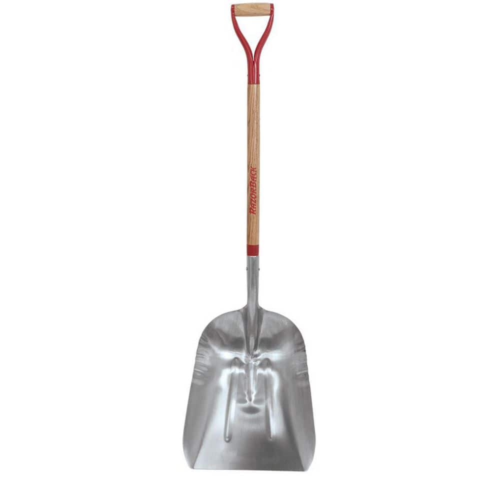 Razor-Back 36 in. D-Handle Aluminum Scoop 53173 - The Home Depot