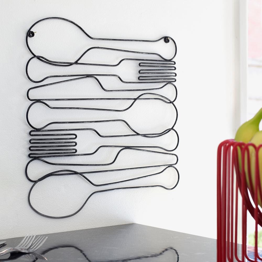 Graham & Brown 16 in. x 16 in. "Dinner Time" by Graham and Brown Metal Wall Art 41220 The