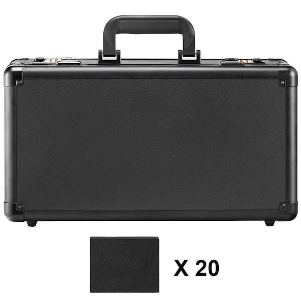 VEVOR 108 PSA Graded Card Storage Box Black Picture Frame 4-Slots Sports Card  Holder Case Coded Lock FJKSNHMMS108T371IV0 - The Home Depot