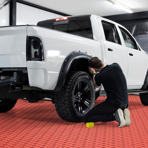 Garage Tiles Interlocking, 12 x 12 x 0.53 in. 50 Pack Garage Floor Covering Tiles, Garage Flooring Tiles (50 sq. ft. )