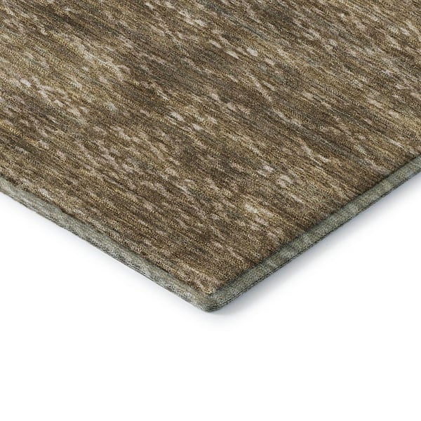 Mayfield Premium Machine Washable Abstract AMF2150 Chocolate 10 ft. x 14 ft. Area Rug