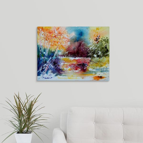 GreatBigCanvas "aqua 140908" by Pol Ledent Canvas Wall Art