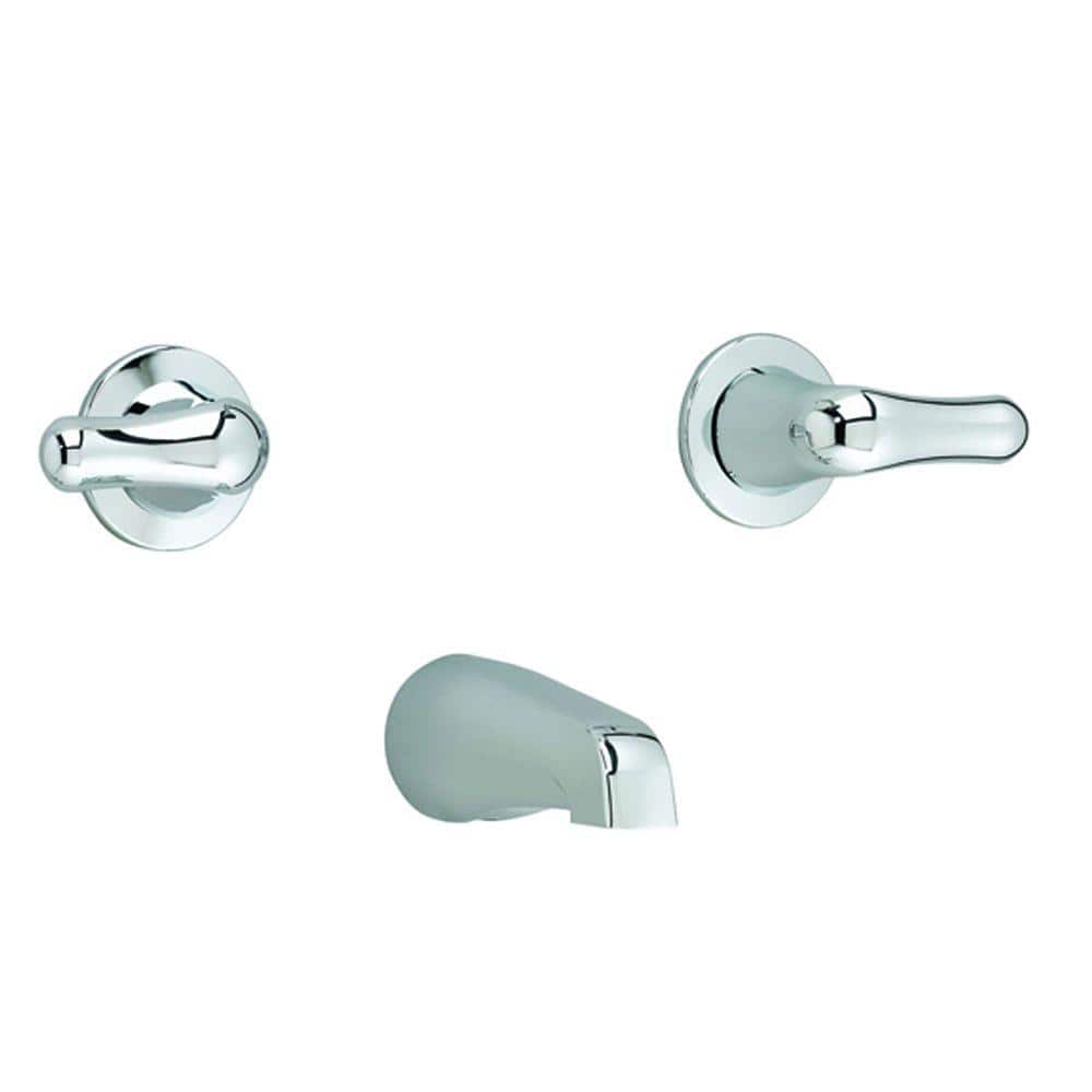 American Standard Colony Soft 2-Handle Wall-Mount Tub Filler in Polished Chrome -  3275505.002