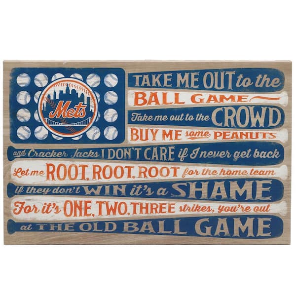 New York Mets Canvas Flag Wall Art