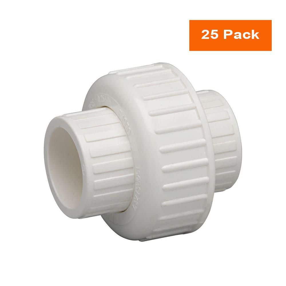 1 in. Schedule 40 PVC Pipe Union Fitting Slip x Slip (25-Pack)