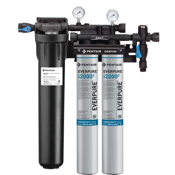 Everpure Insurice Twin with Pre-Filter Commercial Ice Machine Water Filtration System