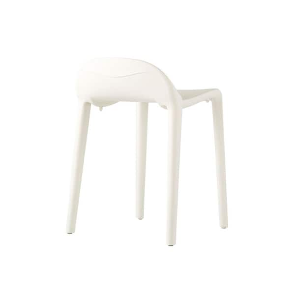 Short white online stool