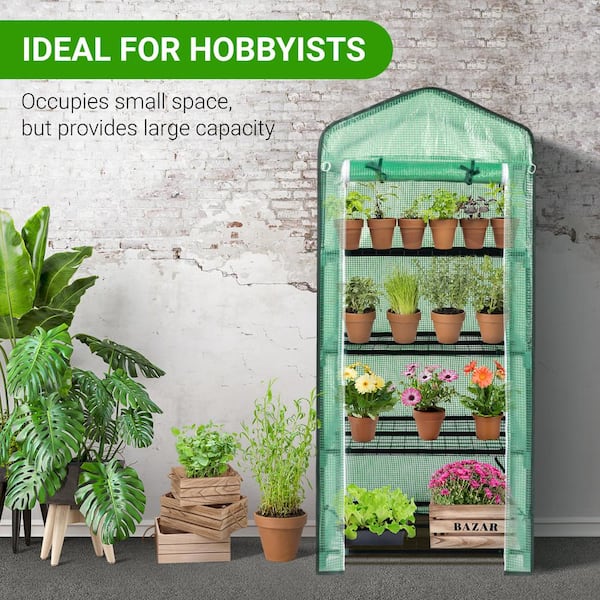 Karl home 27 in. x 19 in. x 63 in. Greenhouse 584539525055 - The